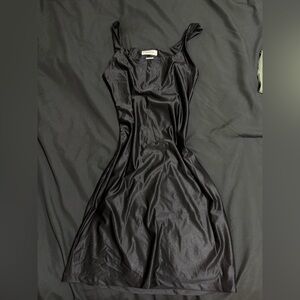 Babaton Sleek Black Backless Dress